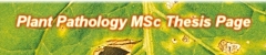 Plant Pathology MSc Thesis Page
